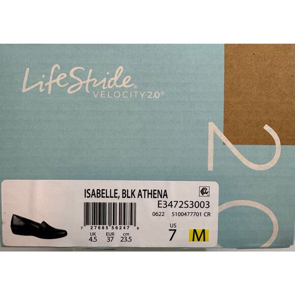 LifeStride Velocity 2.0 Isabelle Loafers • 7M • Black Athena Comfort Slip-On - Picture 11 of 11